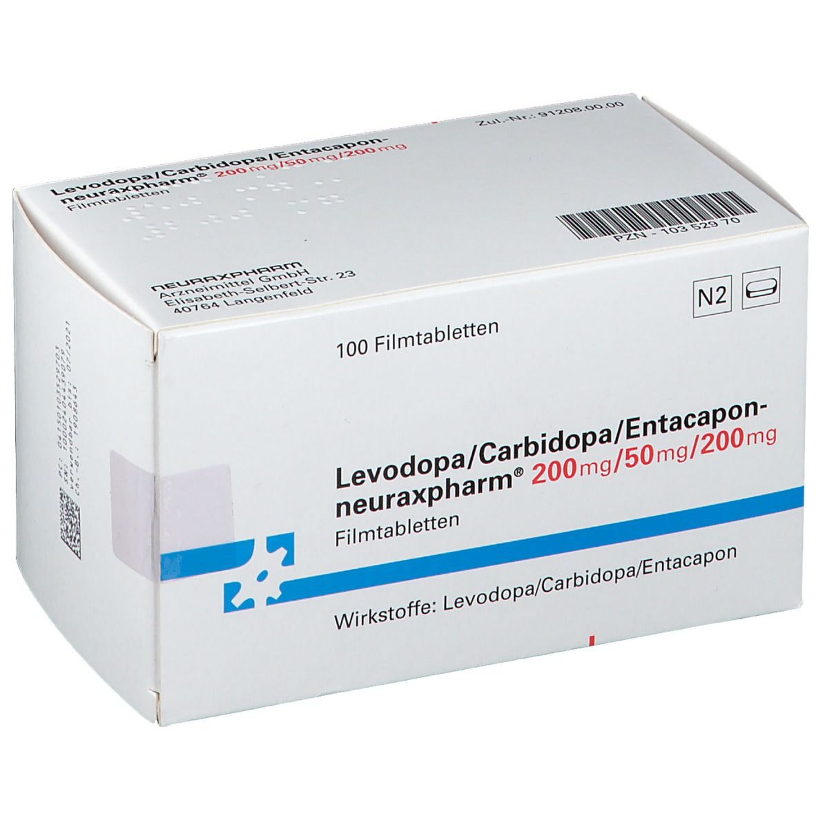 Levodopa/Carbidopa/Entacapon-neuraxpharm® 200 mg/50 mg/200 mg