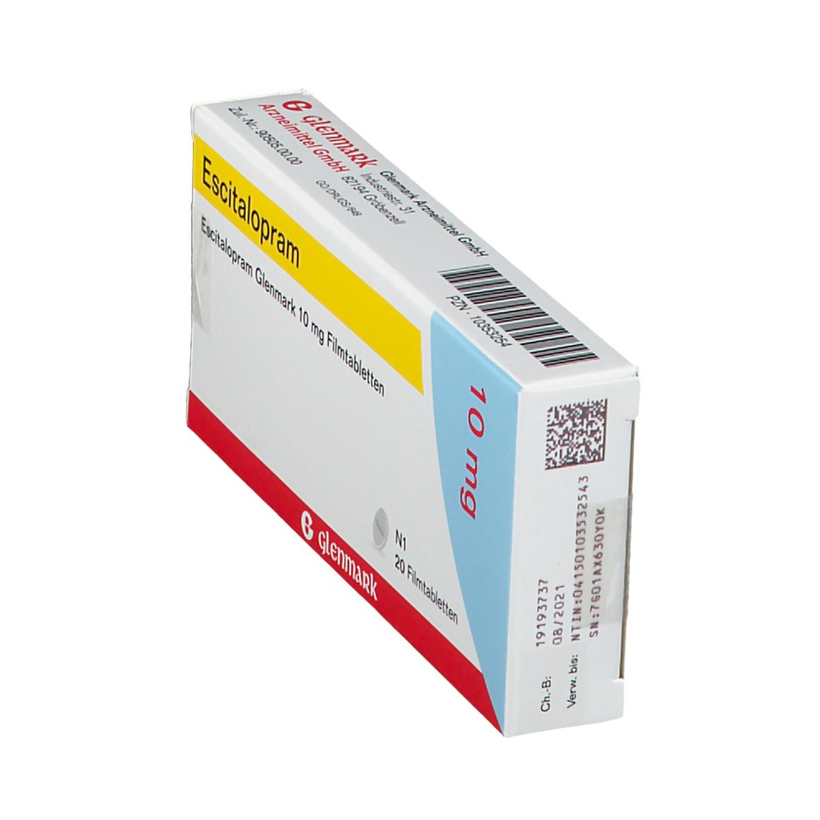 Escitalopram Glenmark 10 mg Filmtabletten 20 St