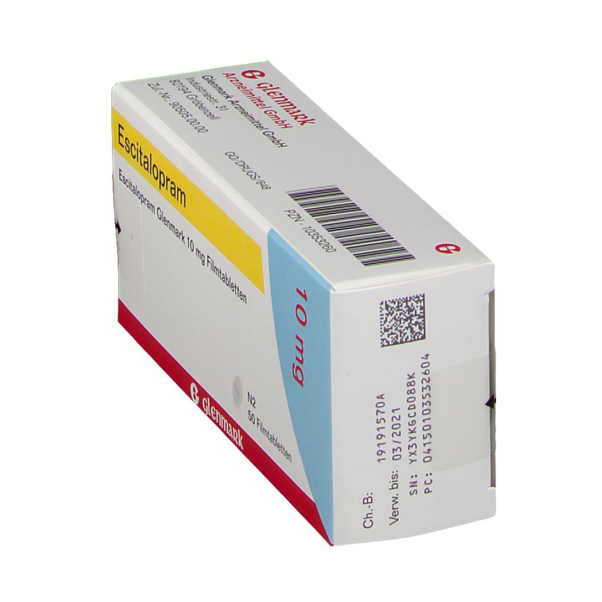 Escitalopram Glenmark 10 mg