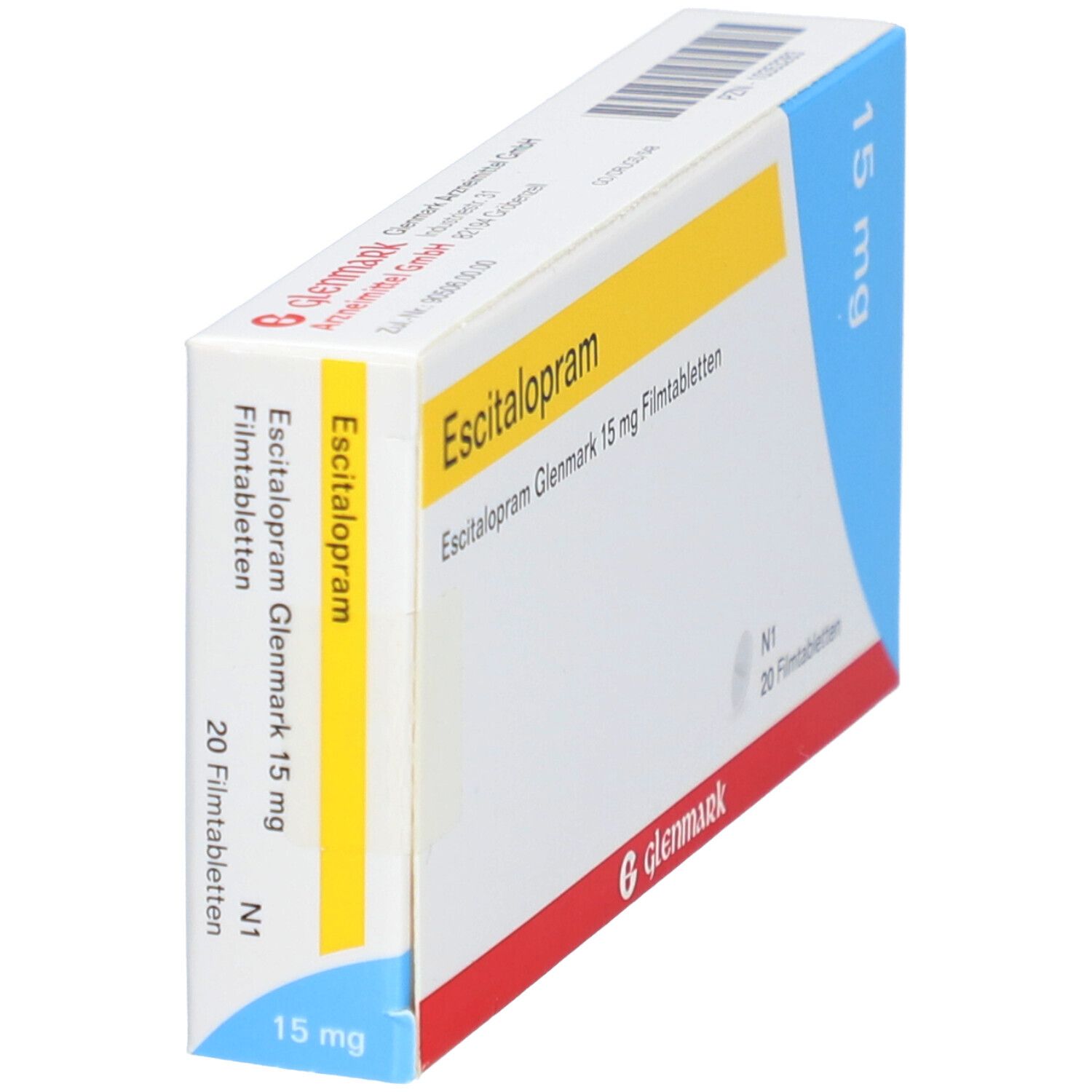 Escitalopram Glenmark 15 mg Filmtabletten 20 St