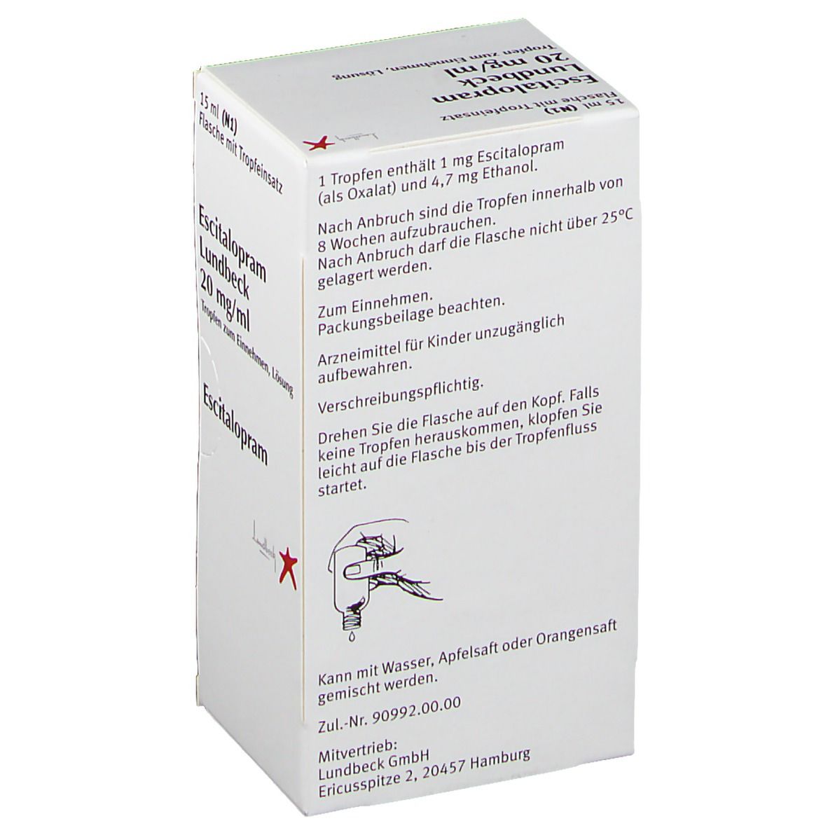 Escitalopram Lundbeck 20 mg/ml