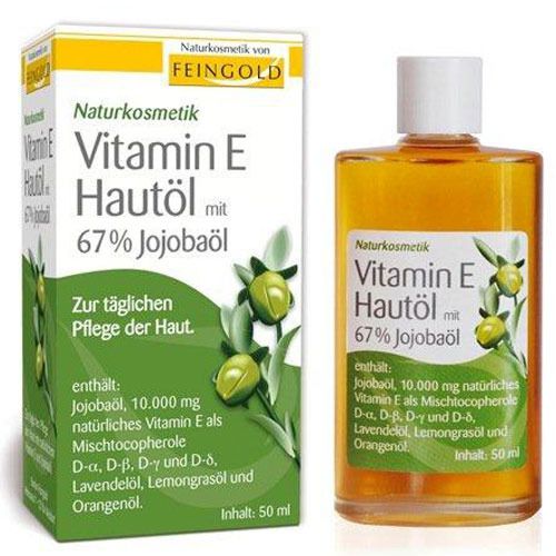 Huile pour la peau à la vitamine E