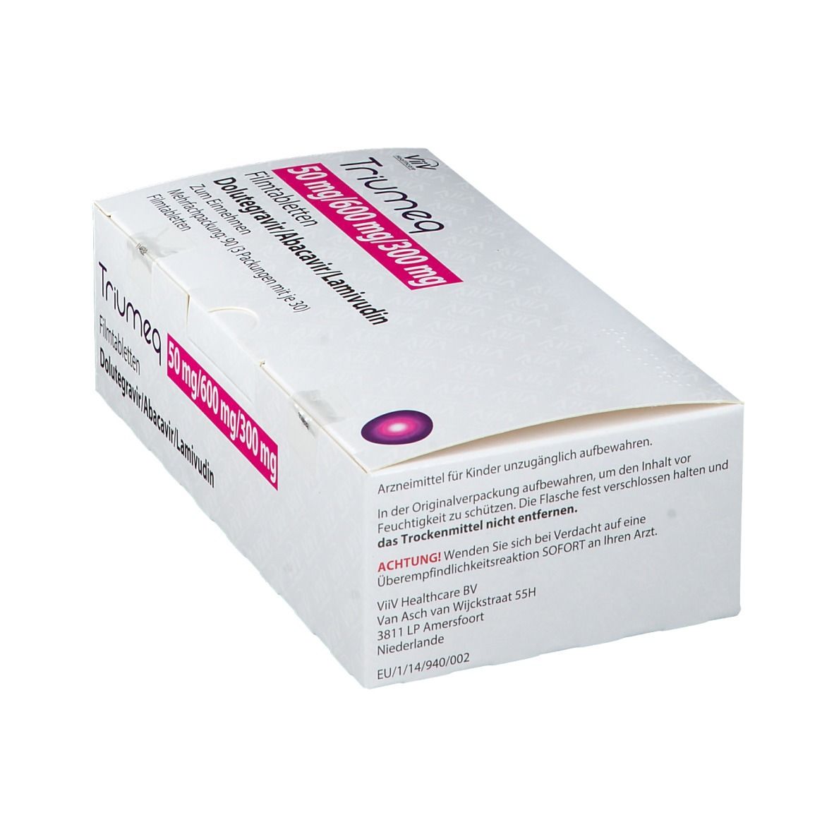 Triumeq 50 mg/600 mg/300 mg Filmtabletten 90 St