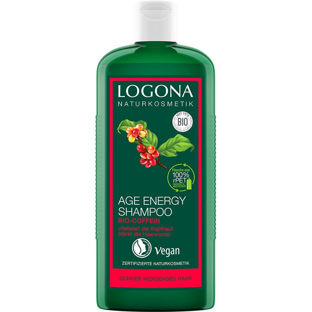 LOGONA Naturkosmetik Age Energy Shampoo Bio-Coffein