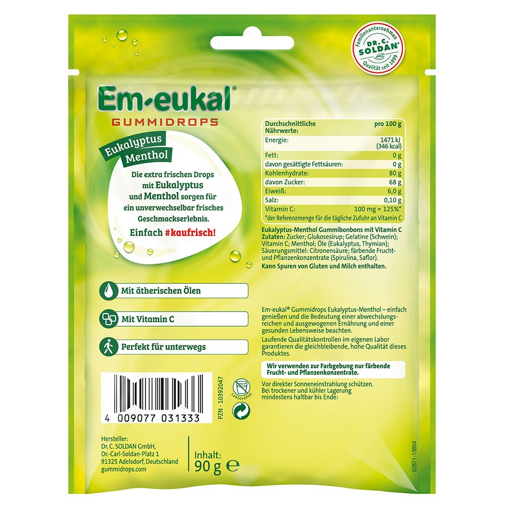 Em-eukal® Gummidrops Eukalyptus-Menthol