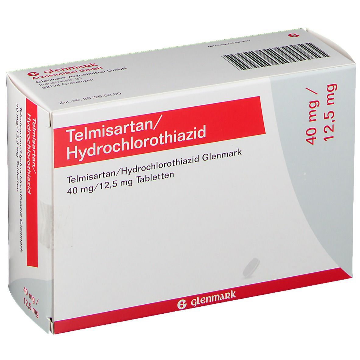 Telmisartan/Hydrochlorothiazid Glenmark 40 mg/12,5 mg