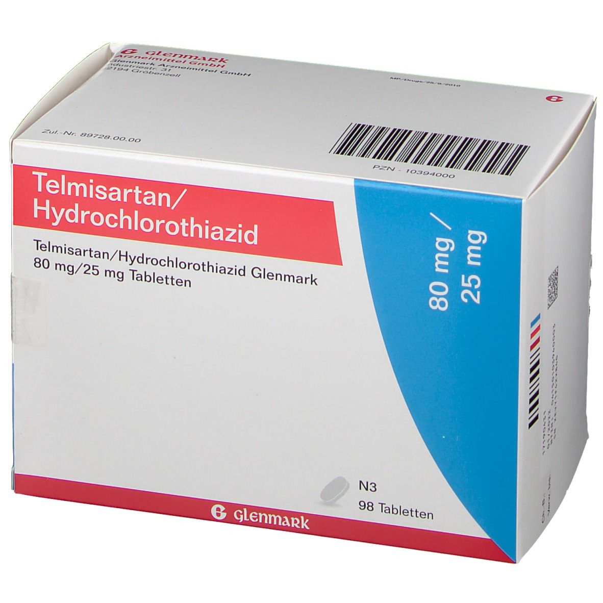 Telmisartan Hydrochlorothiazid Glenmark Mg Mg St Mit Dem E