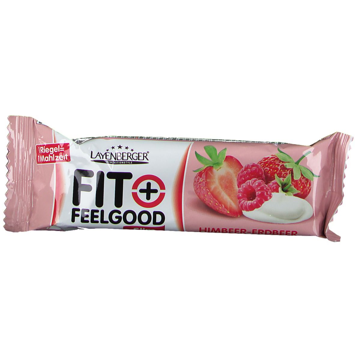 LAYENBERGER® Fit+Feelgood Diät-Mahlzeit-Riegel Himbeer-Erdbeer Joghurt