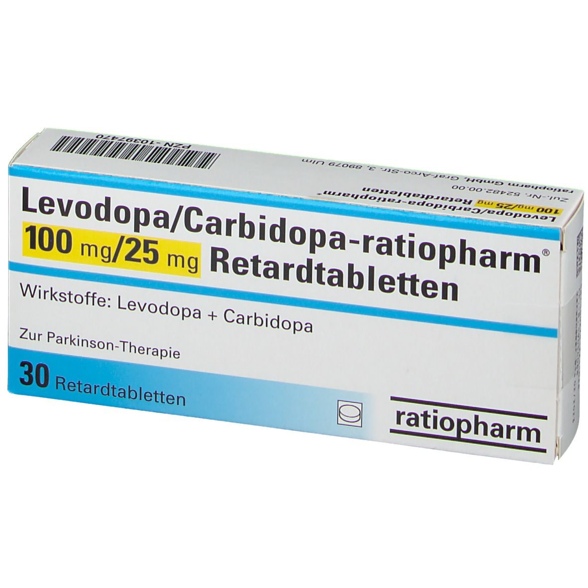 Levodopa/Carbidopa-ratiopharm® 100 mg/25 mg