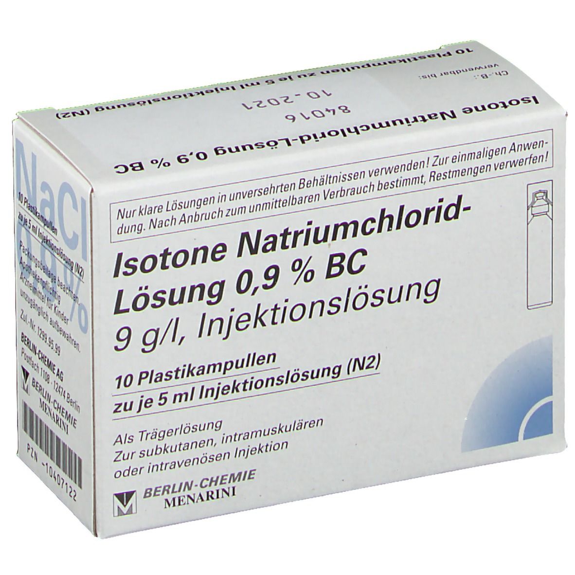 Isotone Natriumchlorid-Lösung 0,9 % Berlin-Chemie Plastikampulle