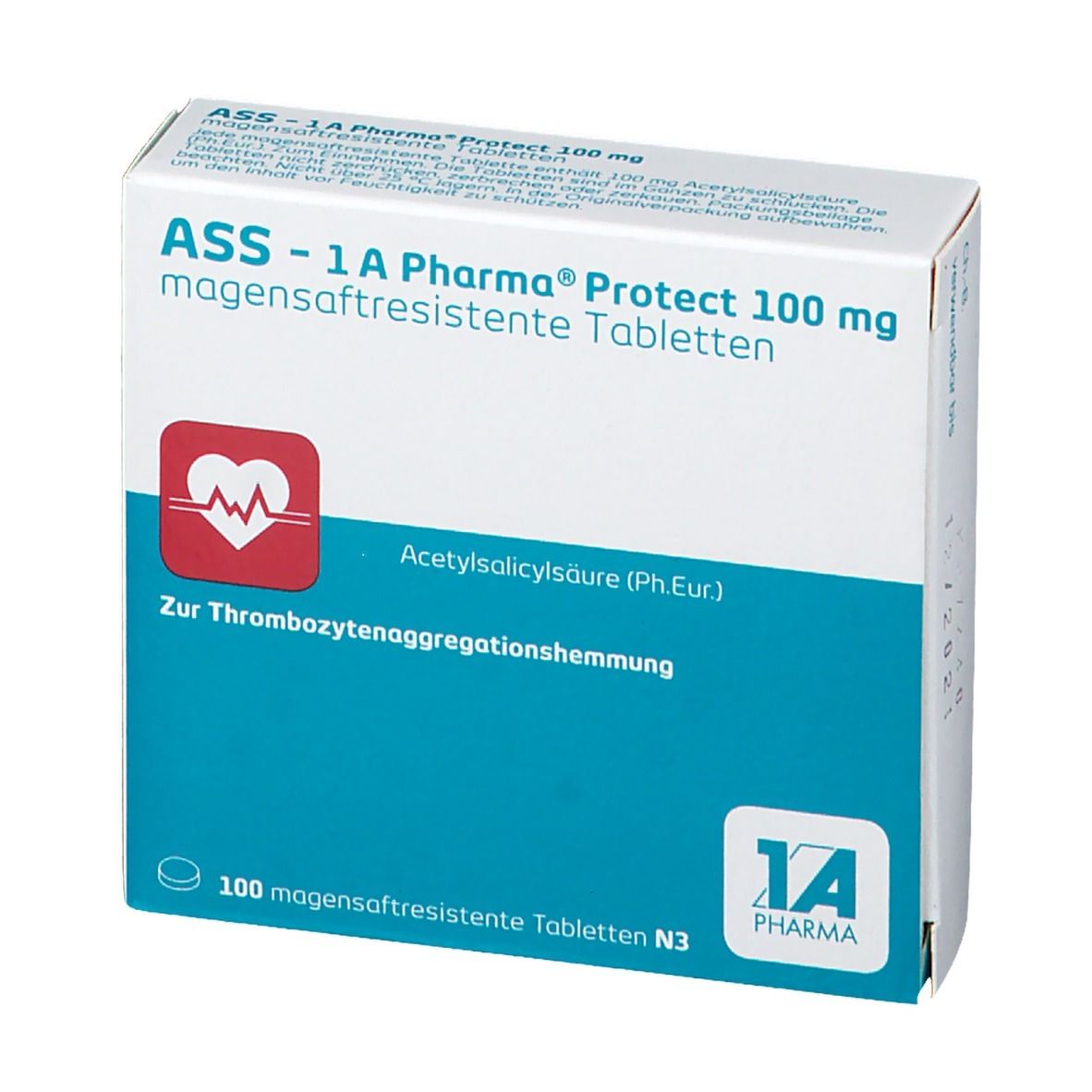 ASS-1A Pharma® Protect 100 mg 100 St - Shop Apotheke