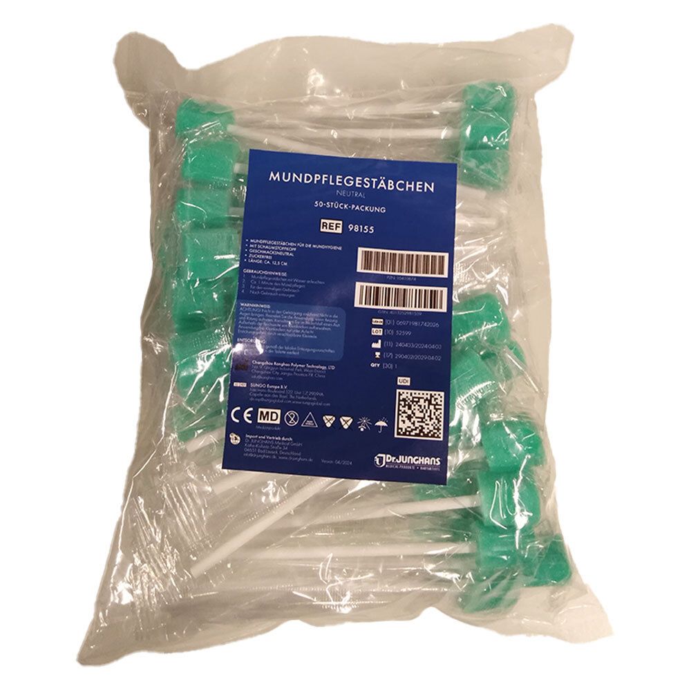Mundpflegestäbchen Schaumstoff neutral 50 St