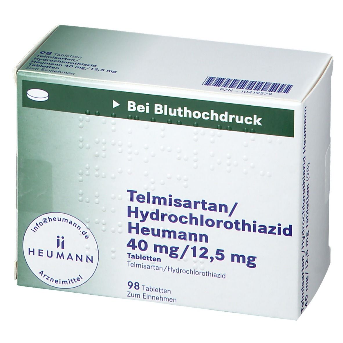Telmisartan/Hydrochlorothiazid Heumann 40 mg/12,5 mg