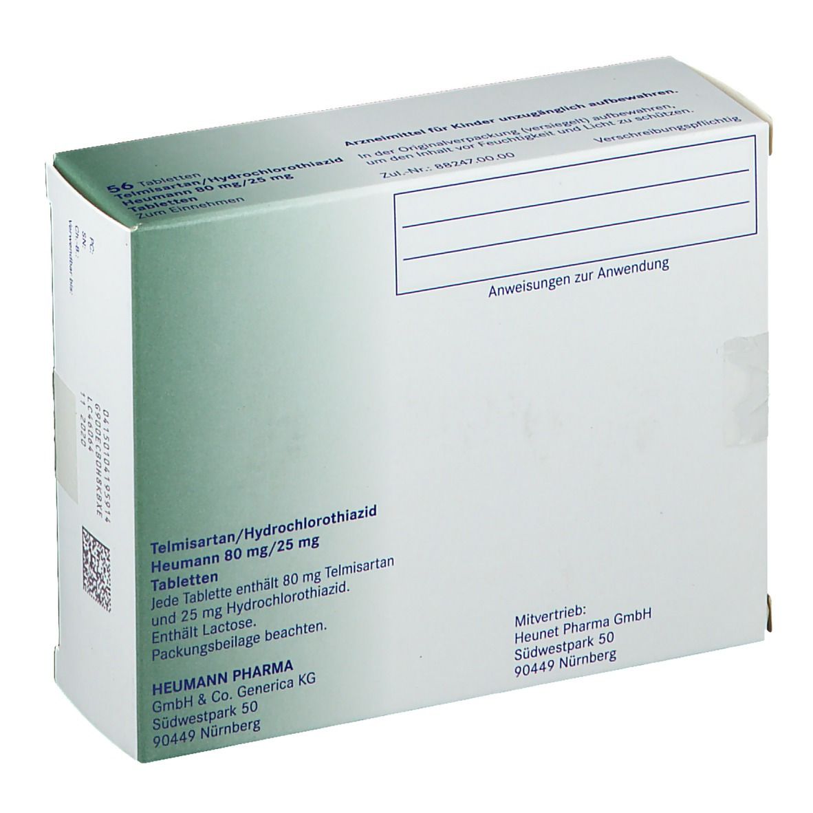 Telmisartan/Hydrochlorothiazid Heumann 80 mg/25 mg