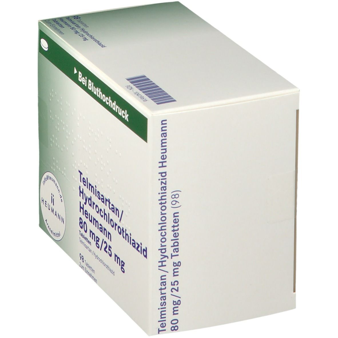 TELMISARTAN/Hydrochlorothiazid Heu.80mg/25mg 98 St Tabletten