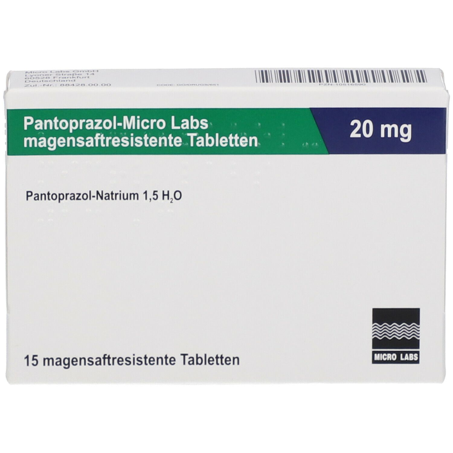 Pantoprazol micro labs 20 mg