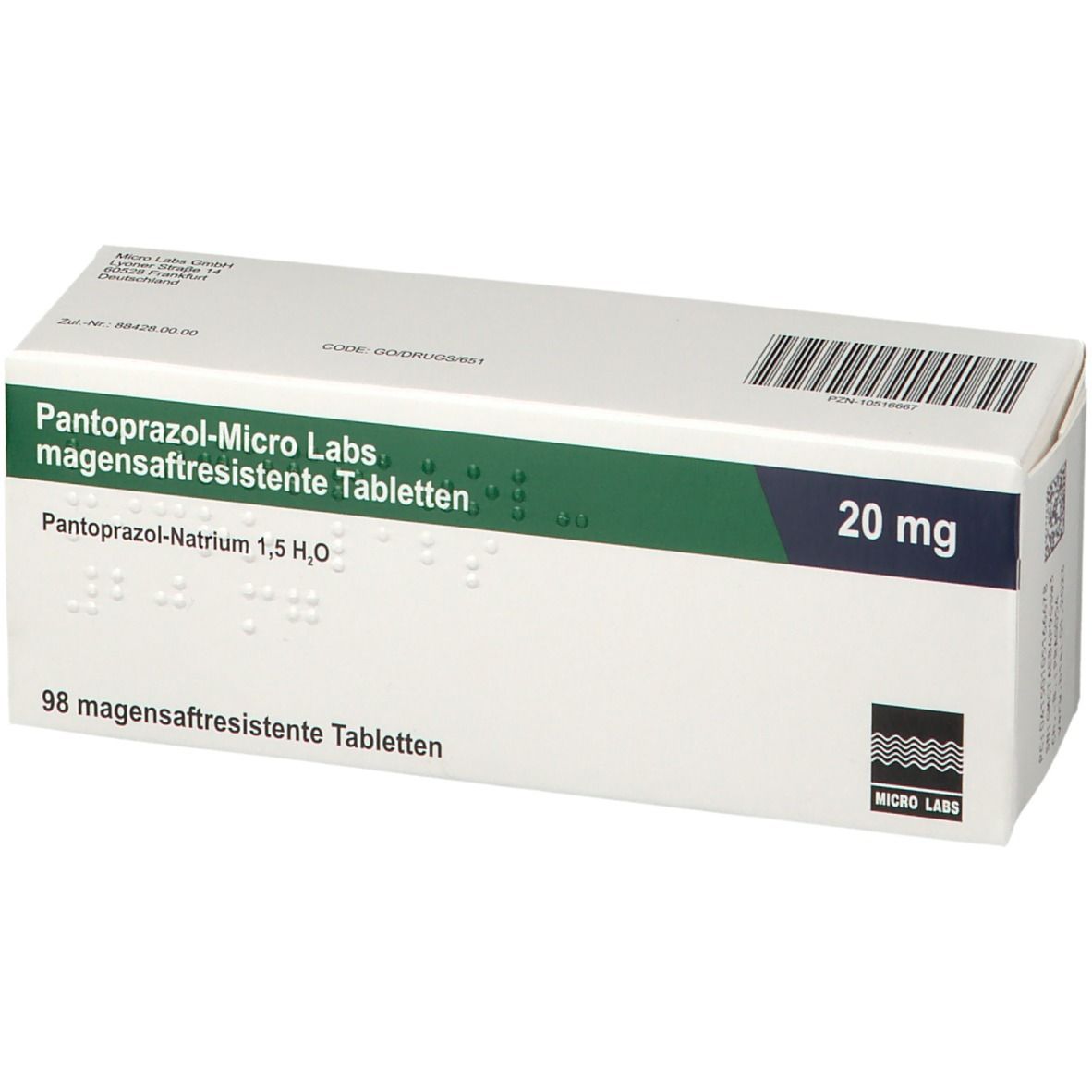 Pantoprazol-Micro Labs 20 mg