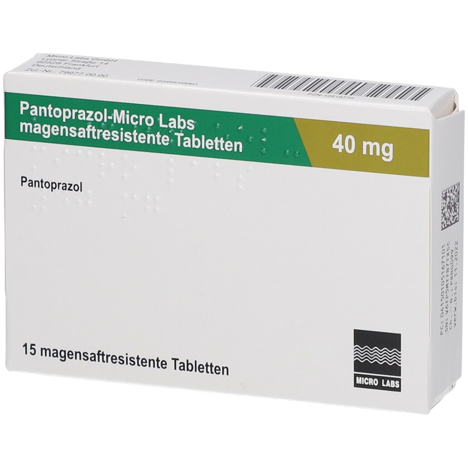 Pantoprazol micro labs 40 mg