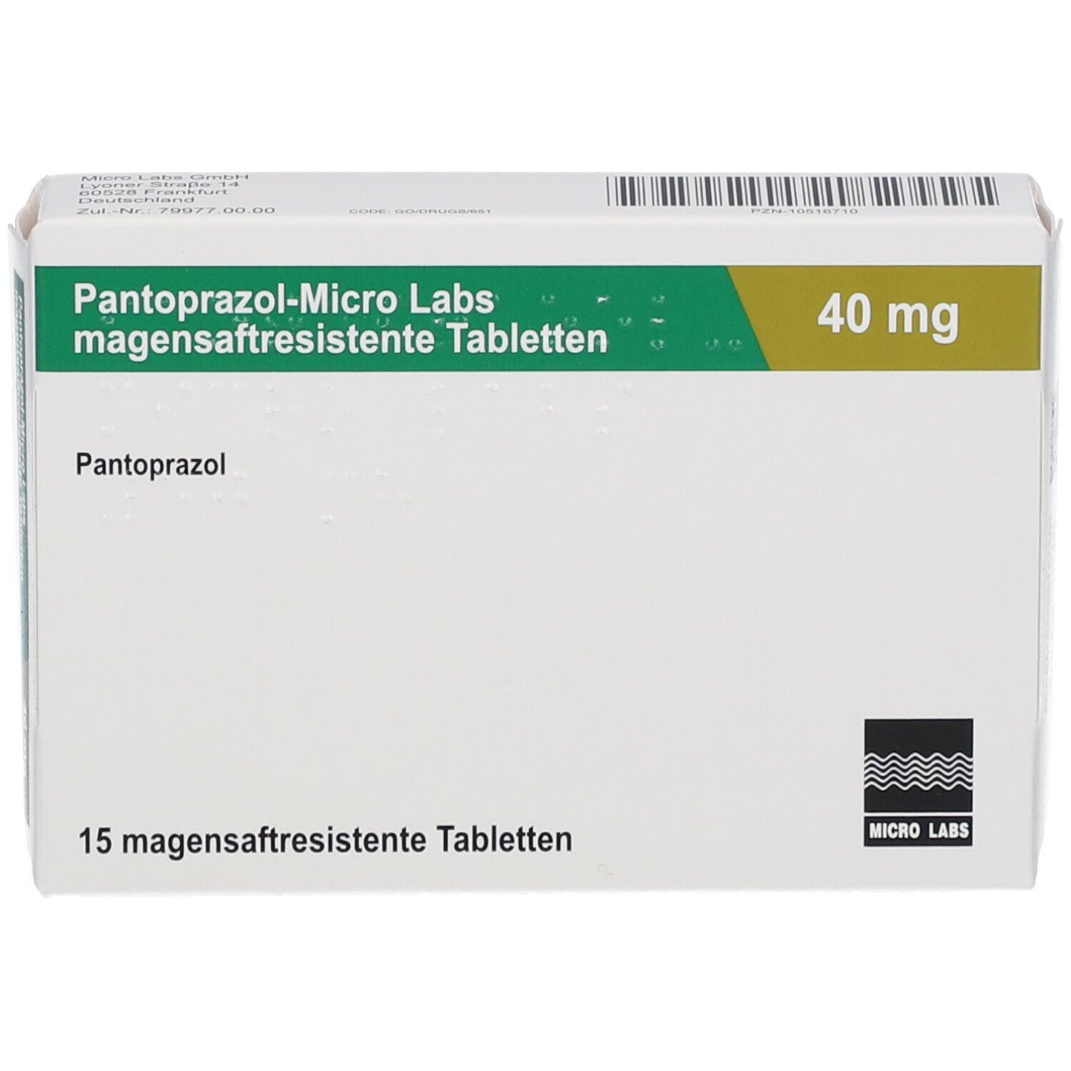 Pantoprazol micro labs 40 mg