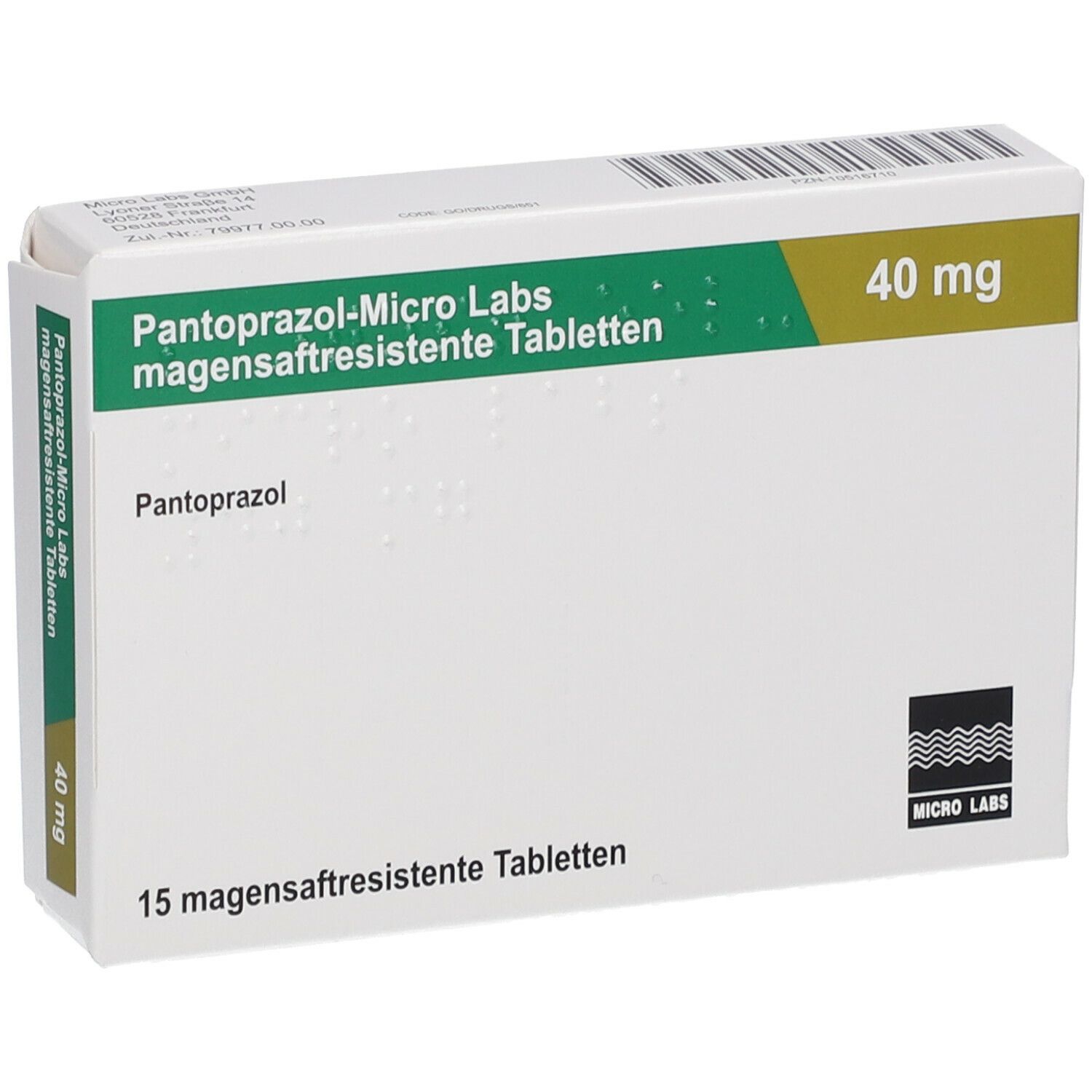 Pantoprazol micro labs 40 mg