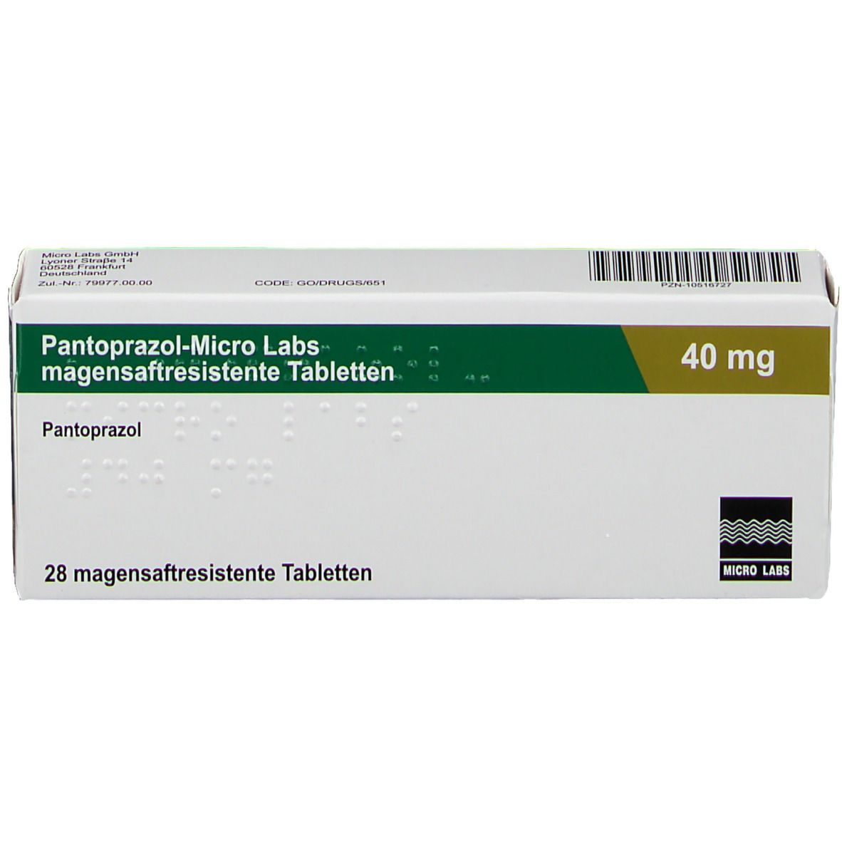 Pantoprazol-Micro Labs 40 mg
