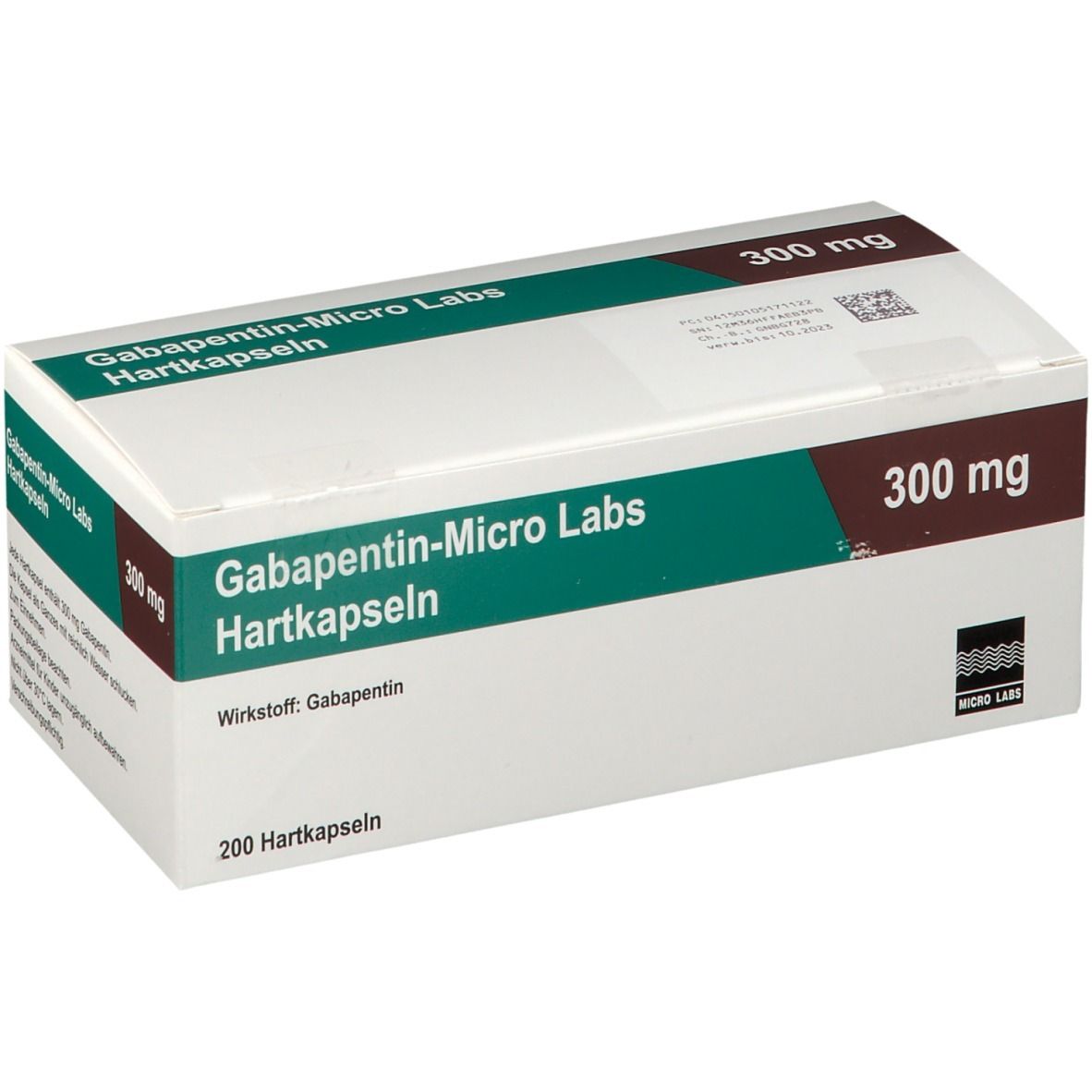 Gabapentin Micro Labs 300 mg Hartkapseln 200 St