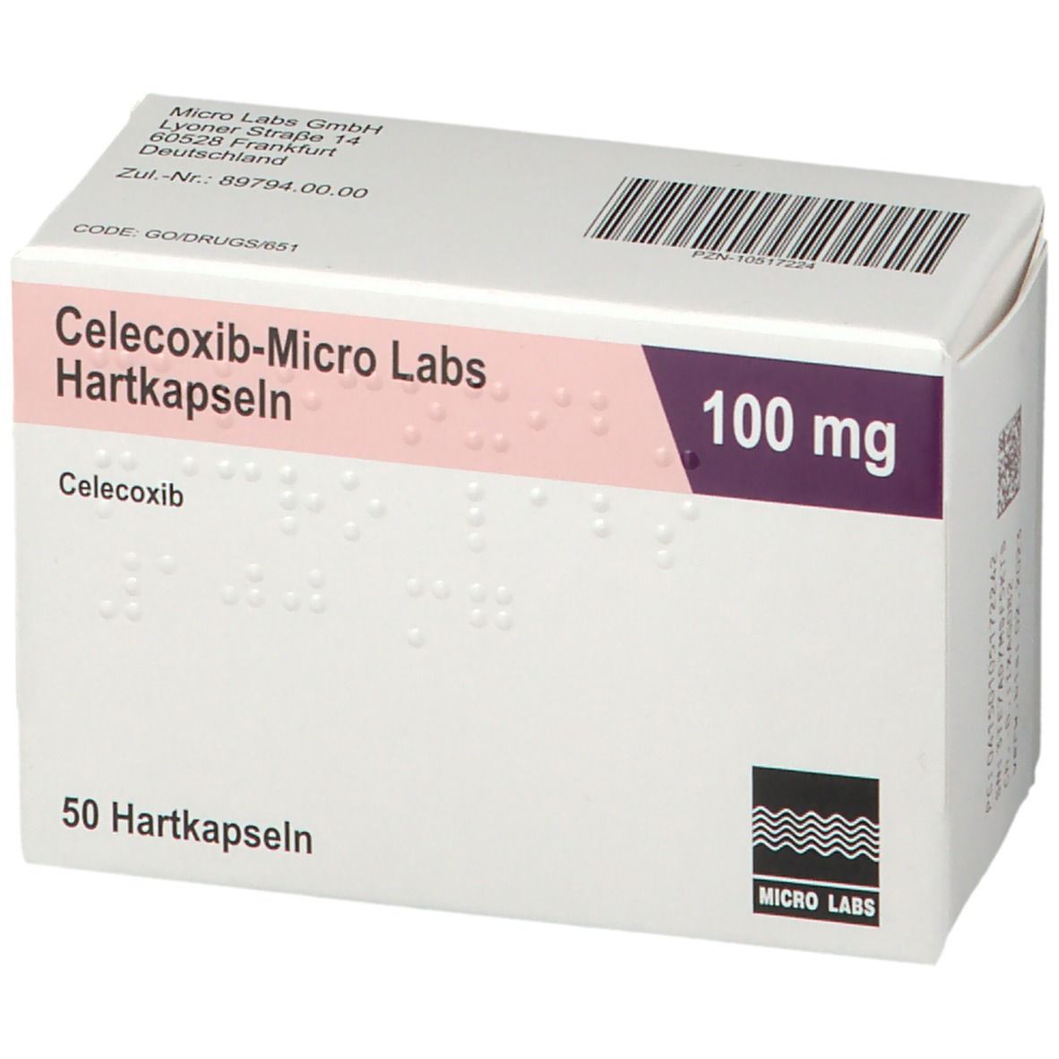 CelecoxibMicro Labs 100 mg 50 St mit dem ERezept kaufen Shop Apotheke