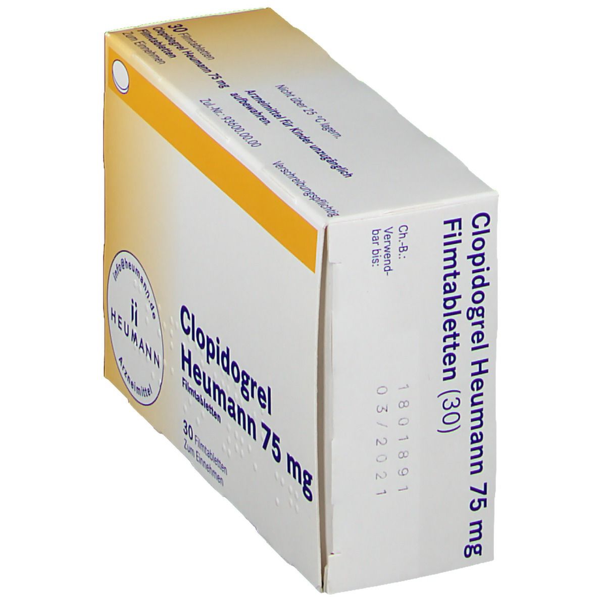 Clopidogrel Heumann 75 mg Filmtabletten 30 St