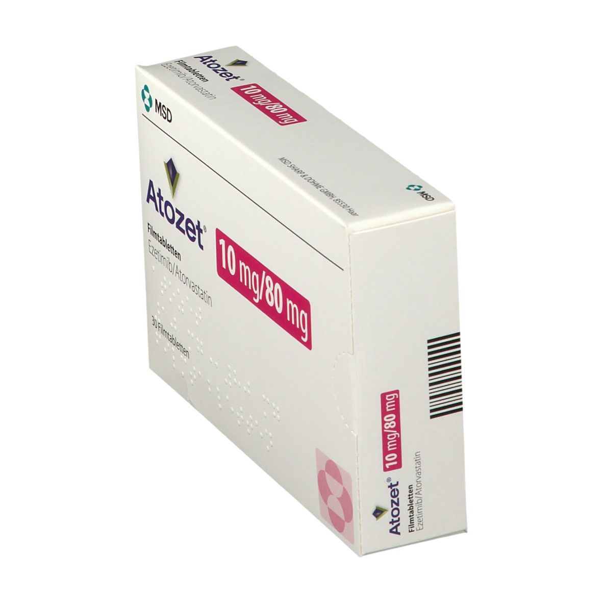 Atozet 10 mg/80 mg Filmtabletten 100 St