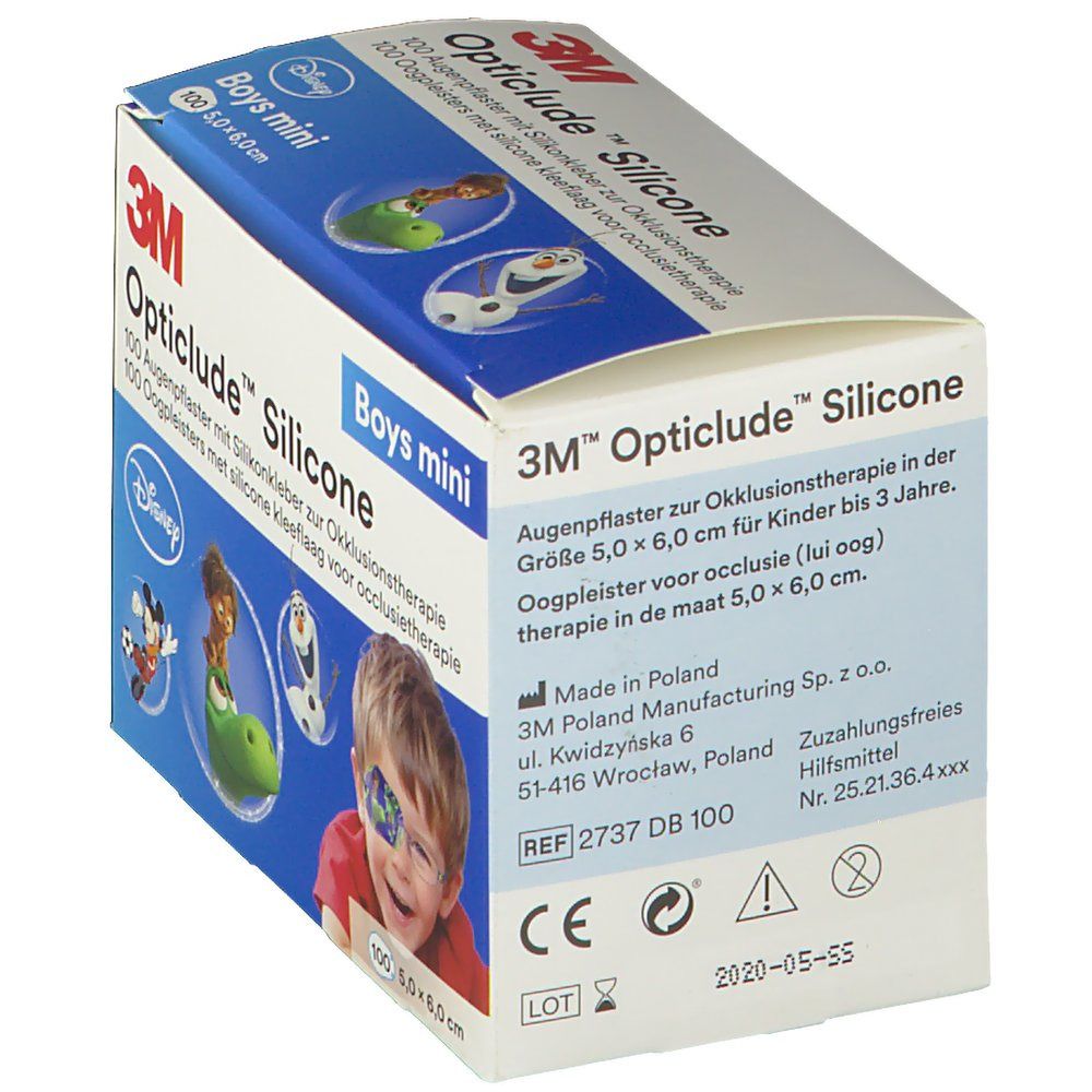 Opticlude 3M Silicone Disney Boys mini 5x6 cm