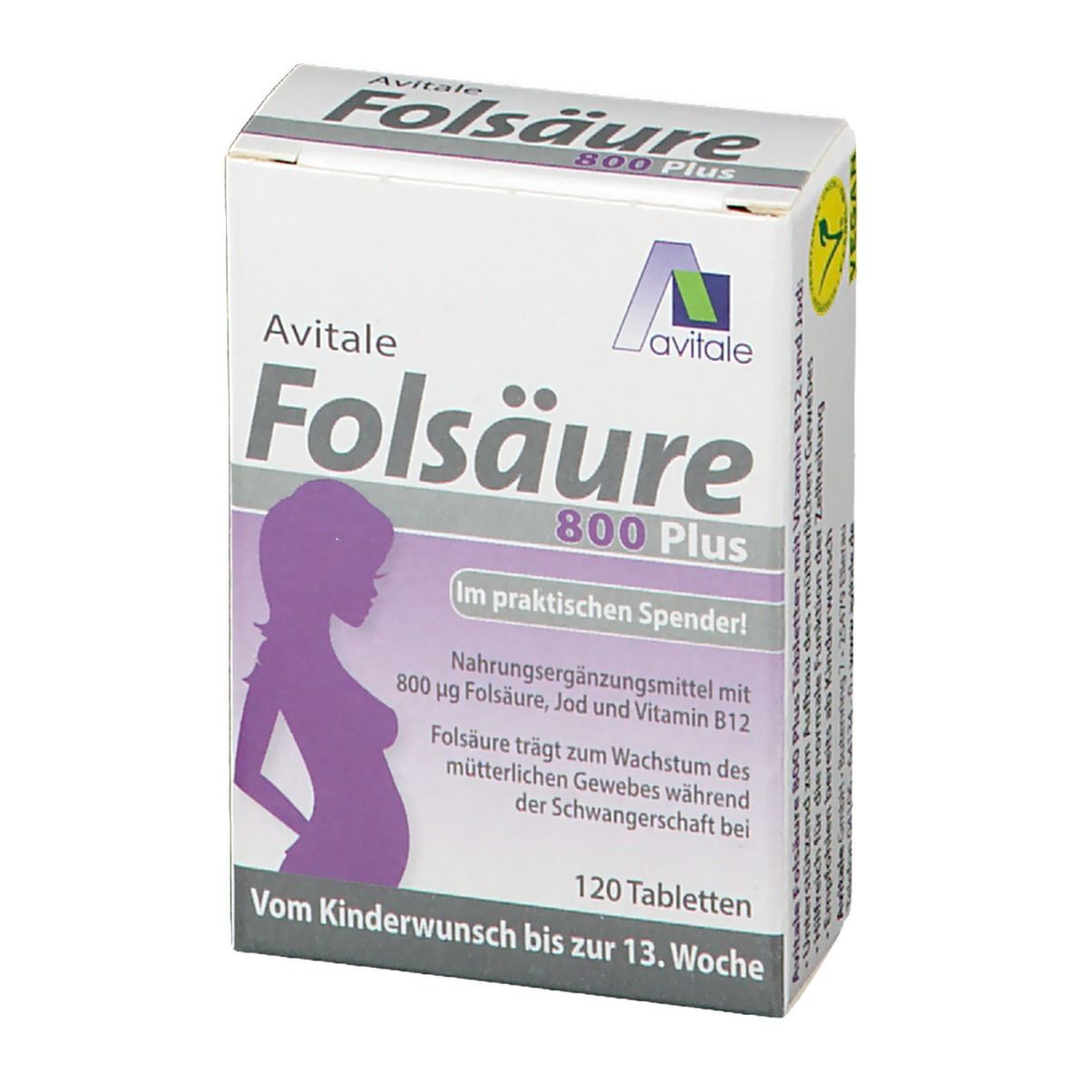 Avitale Folsäure 800 Plus B12 + Jod