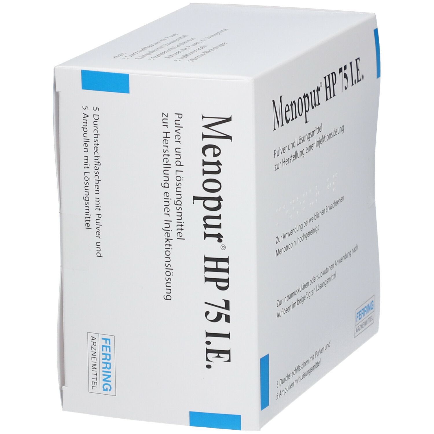 MENOPUR HP 75 I.E.+Zubehör Plv.u.LM z.H.e.Inj.-L.
