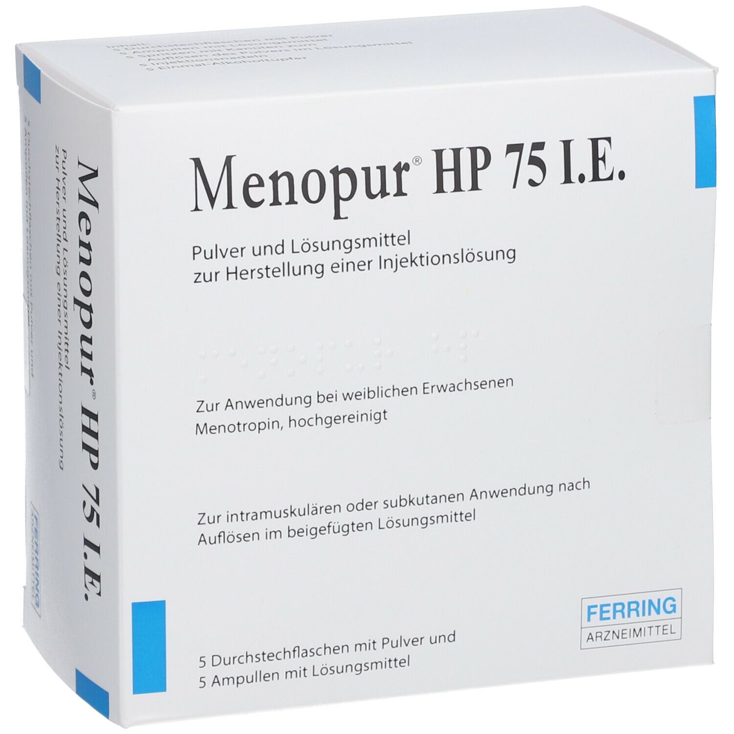 MENOPUR HP 75 I.E.+Zubehör Plv.u.LM z.H.e.Inj.-L.