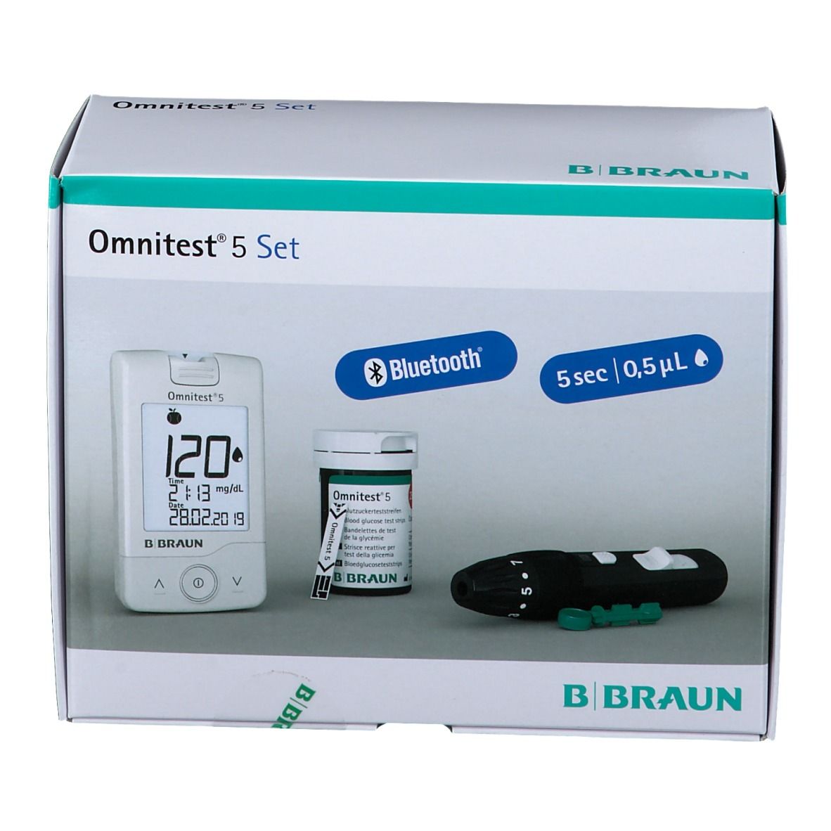 Omnitest® 5 Set mg/dl weiß
