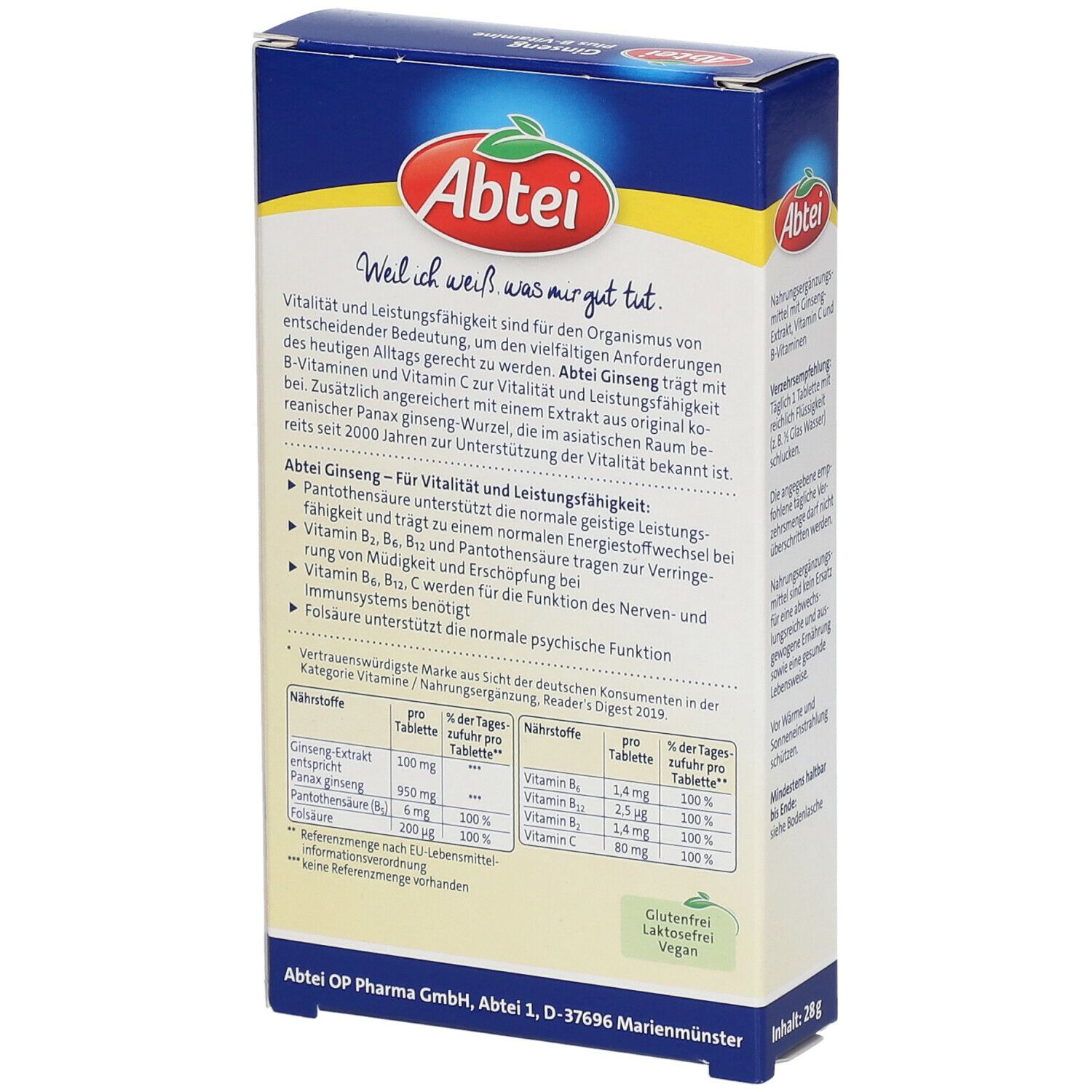 Abtei Ginseng Plus B-Vitamine