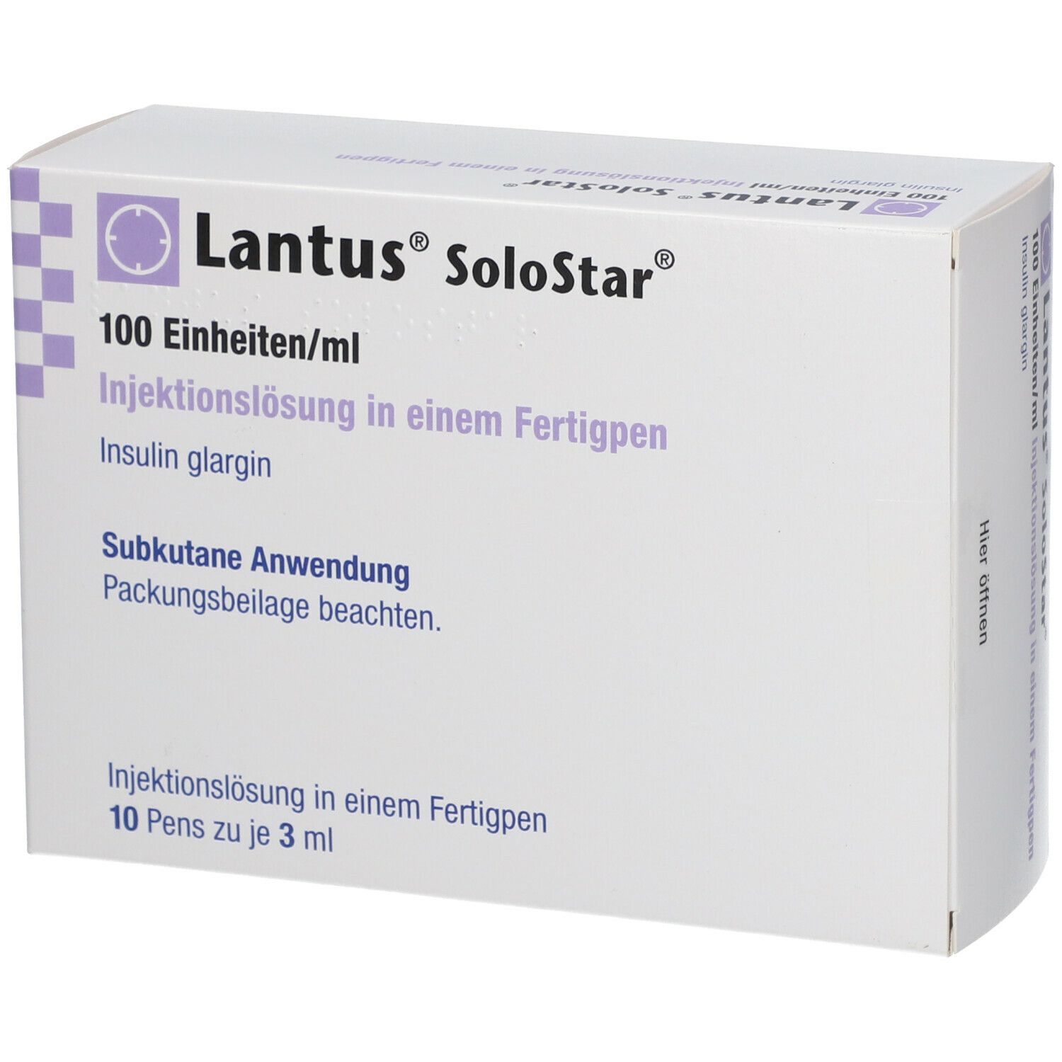 Lantus 100 E/ml SoloStar Inj.-Lsg.i.e.Fertigpen 10x3 ml Injektionslösung