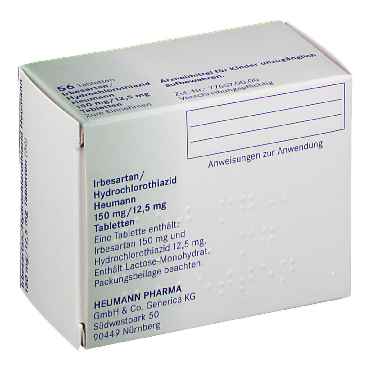Irbesartan/Hydrochlorothiazid Heumann 150 mg/12,5 mg
