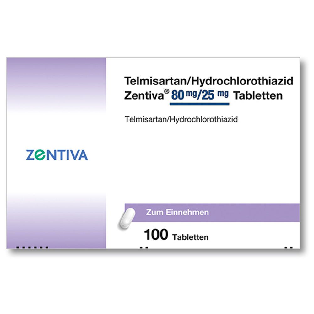Telmisartan/Hydrochlorothiazid Zentiva® 80 mg/25 mg