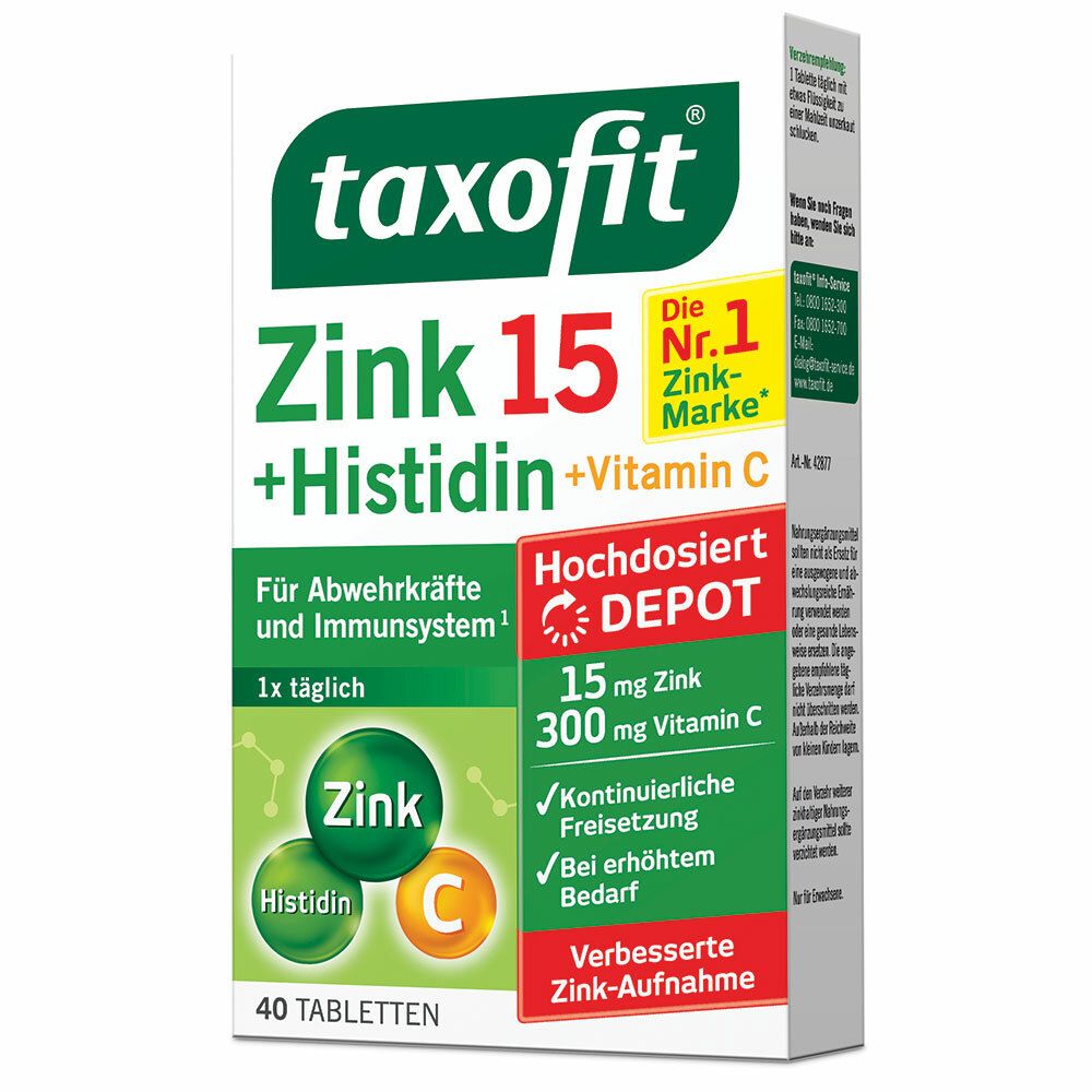taxofit® Zink + Histidin + Vitamin C