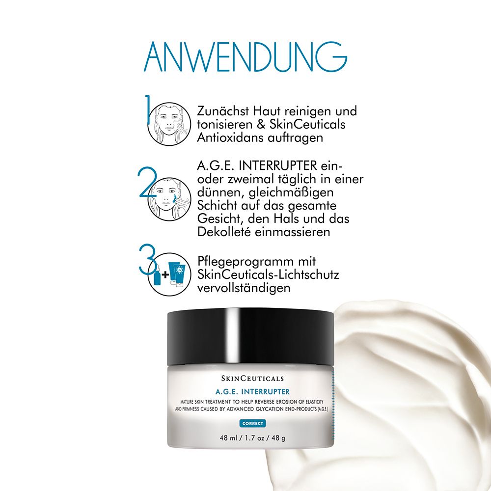 SkinCeuticals A.G.E. INTERRUPTER, Anti-Aging Gesichtscreme für reife, trockene und empfindliche Haut