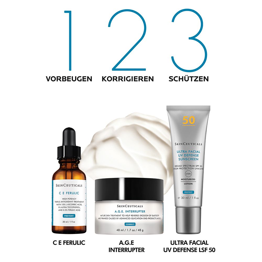 SkinCeuticals A.G.E. INTERRUPTER, Anti-Aging Gesichtscreme für reife, trockene und empfindliche Haut