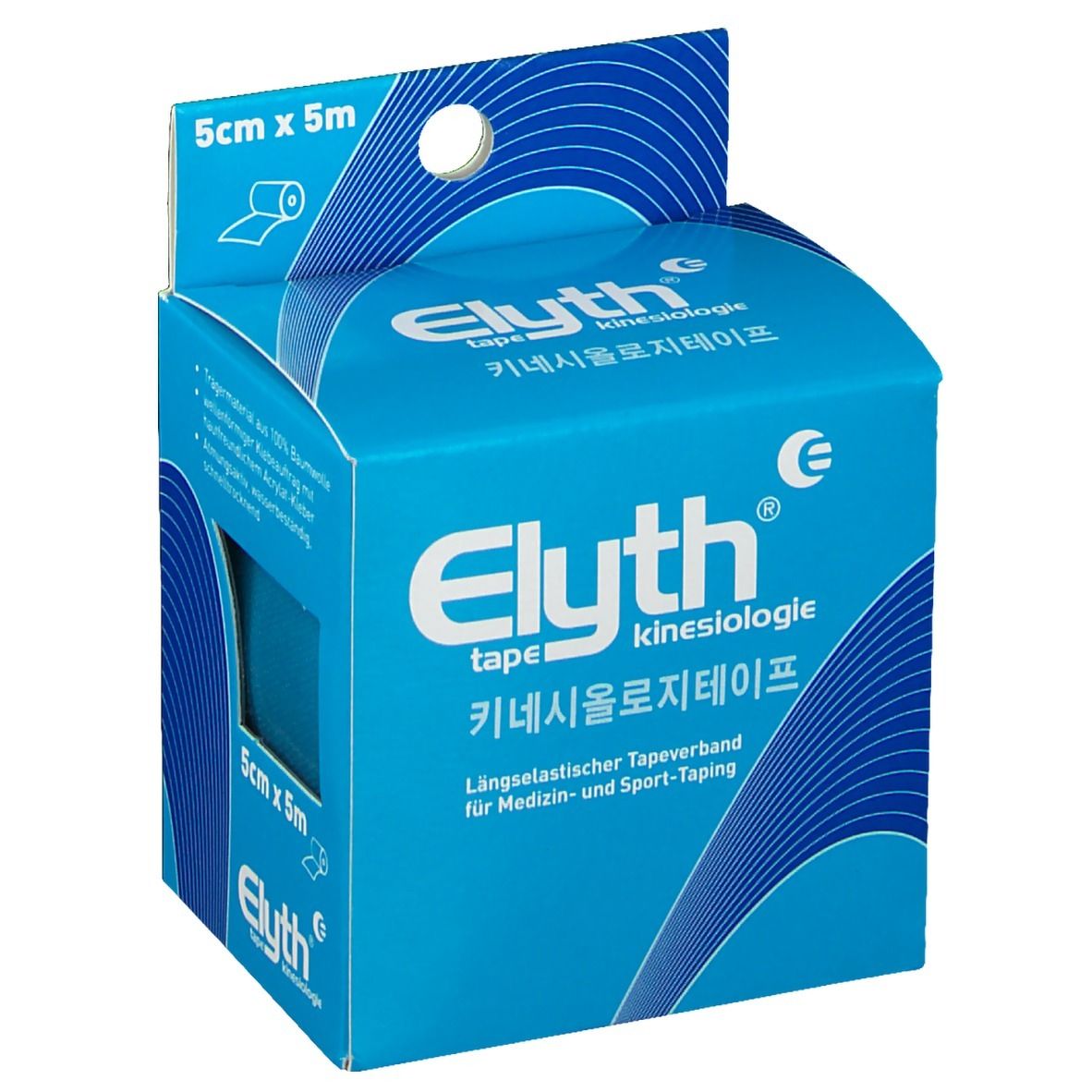 Kinesiologie Tape Elyth 5 cmx5 m blau 1 St Bandage(s)