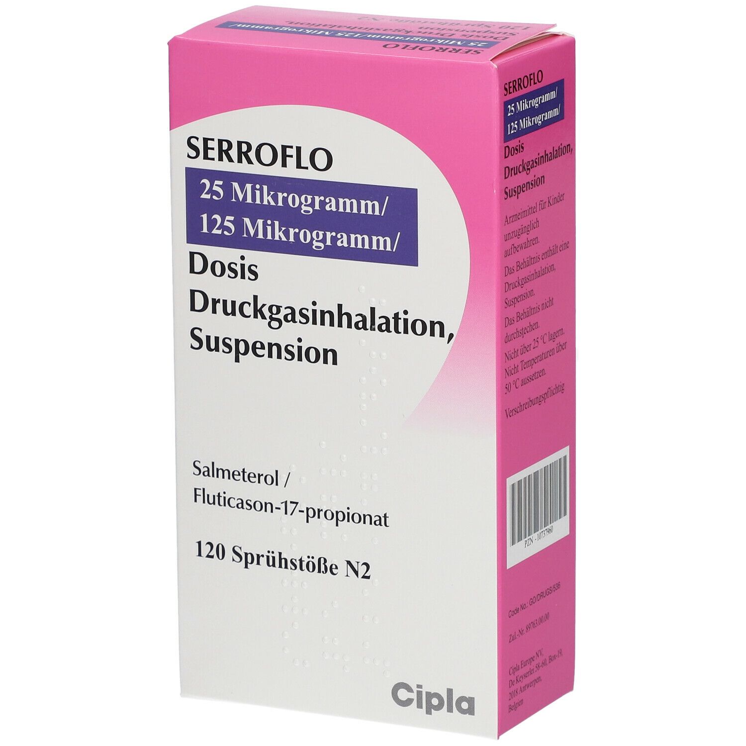 SERROFLO 25 µg/125 µg/Dosis