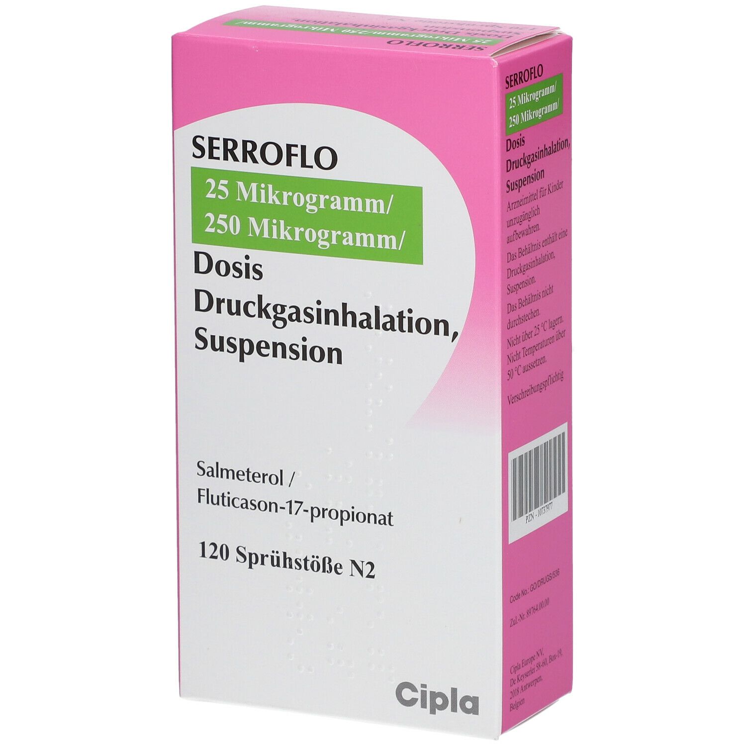 SERROFLO 25 µg/250 µg/Dosis