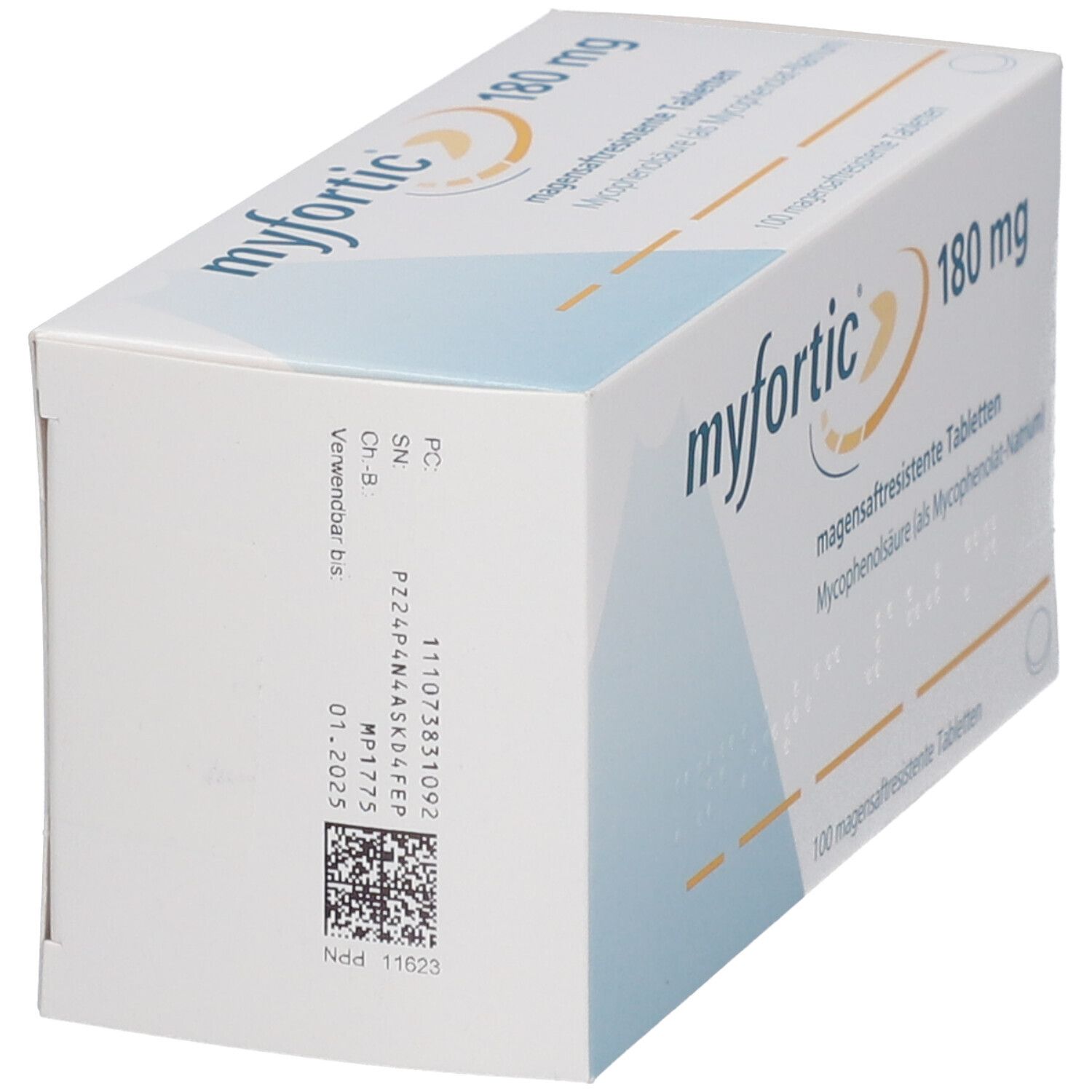 Myfortic 180 mg magensaftresistente Tabletten 100 St magensaftresistent