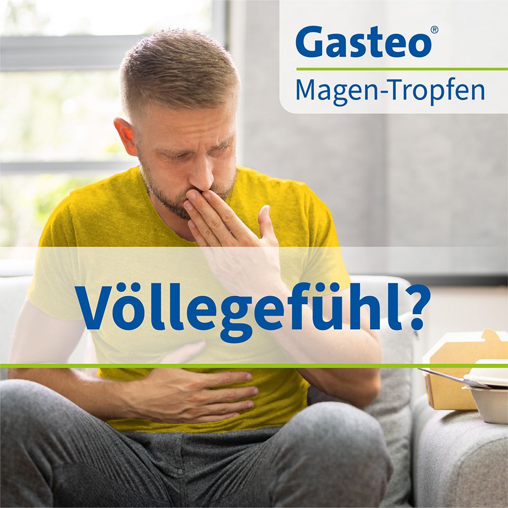 Gasteo® Magen-Tropfen bei Magen-Darm-Beschwerden