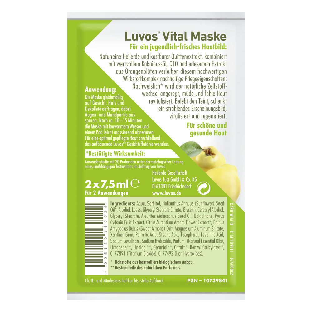 Luvos Naturkosmetik Heilerde Vital Maske