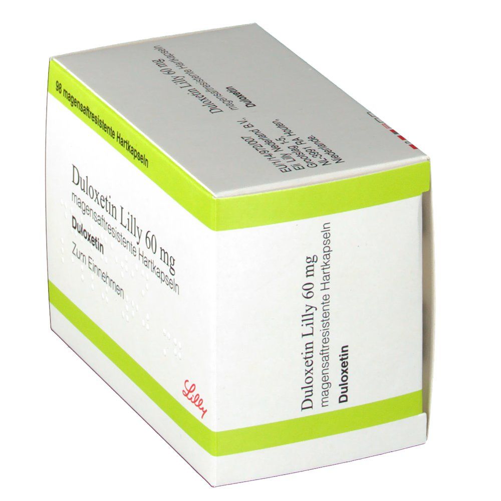 Duloxetin Lilly 60 mg magensaftresist.Hartkapseln 98 St Magensaftresistente Hartkapseln