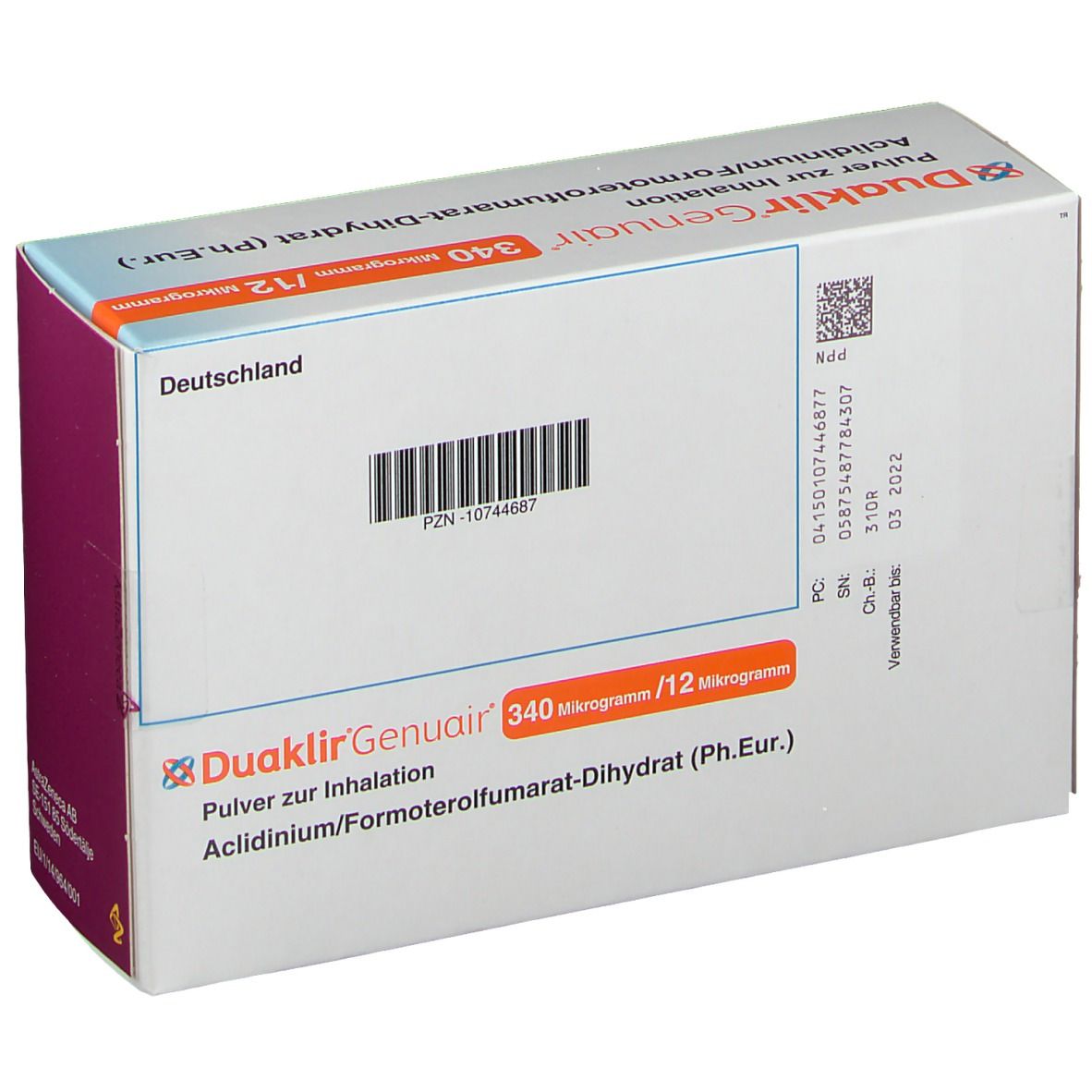 Duaklir® Genuair  340 µg/12 µg