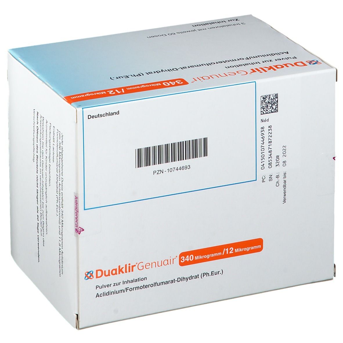 Duaklir® Genuair  340 µg/12 µg